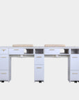 SP Double Nail Table w/Pipe 70"1/2