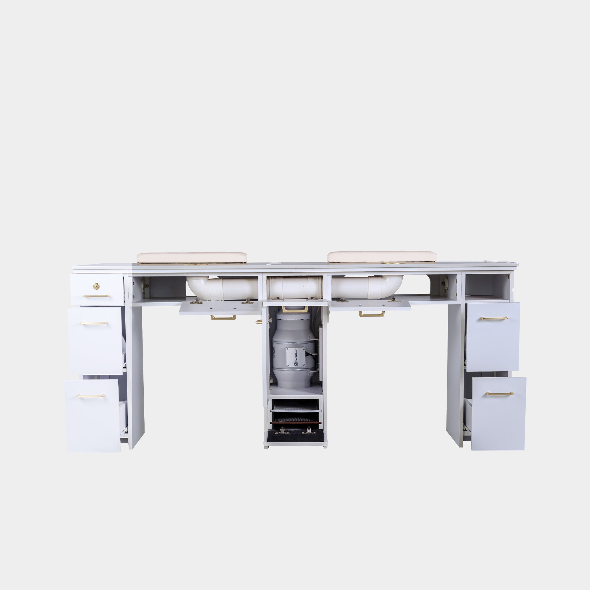 SP Double Nail Table w/Vented 70"1/2