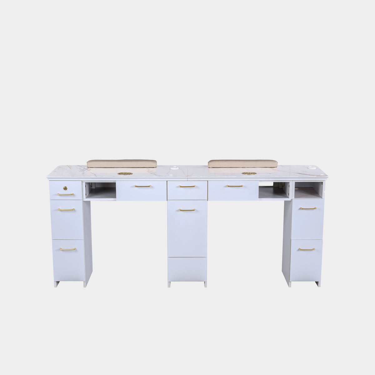 SP Double Nail Table w/Vent - 70"1/2