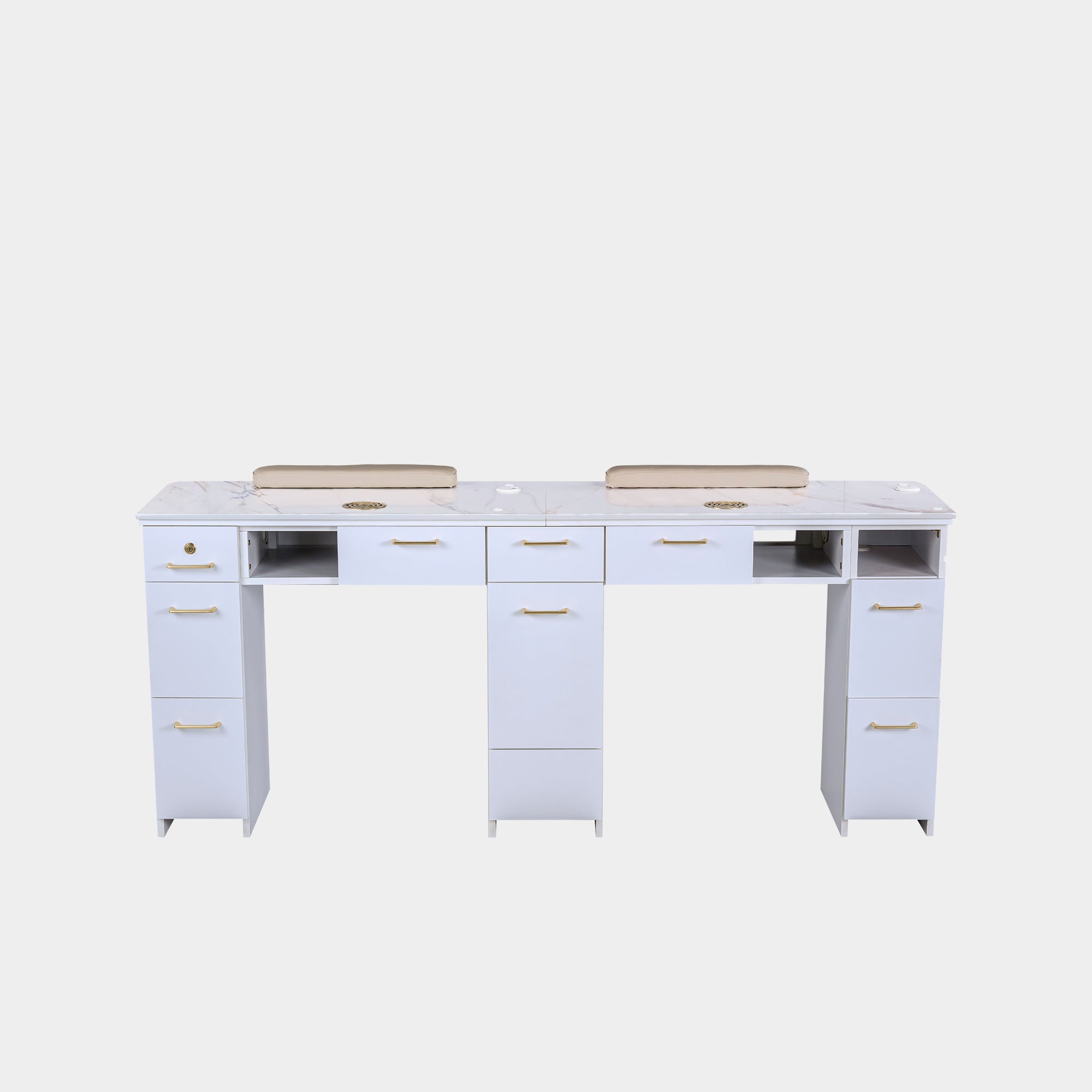 SP Double Nail Table w/Vented 70"1/2