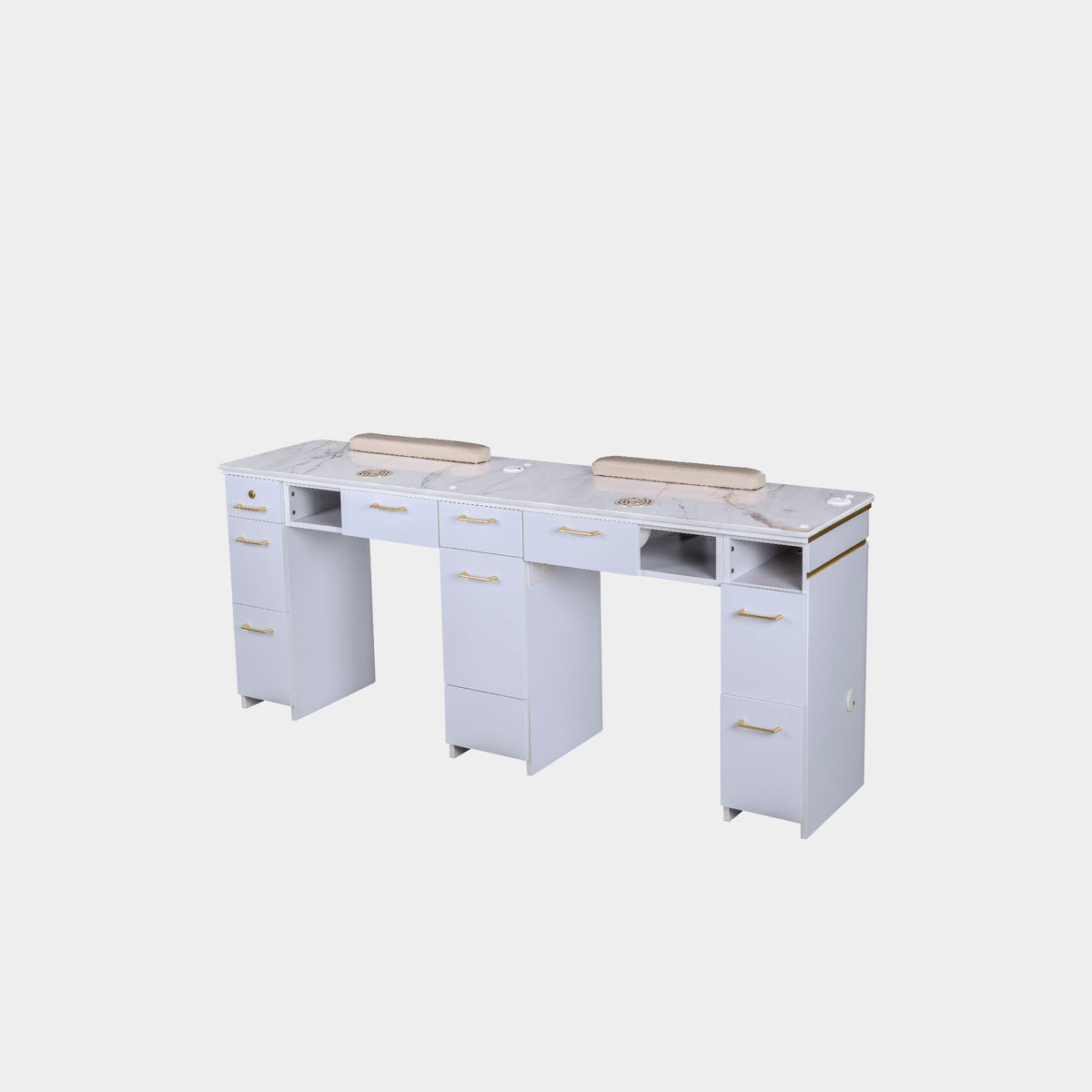 SP Double Nail Table w/Vent - 70"1/2