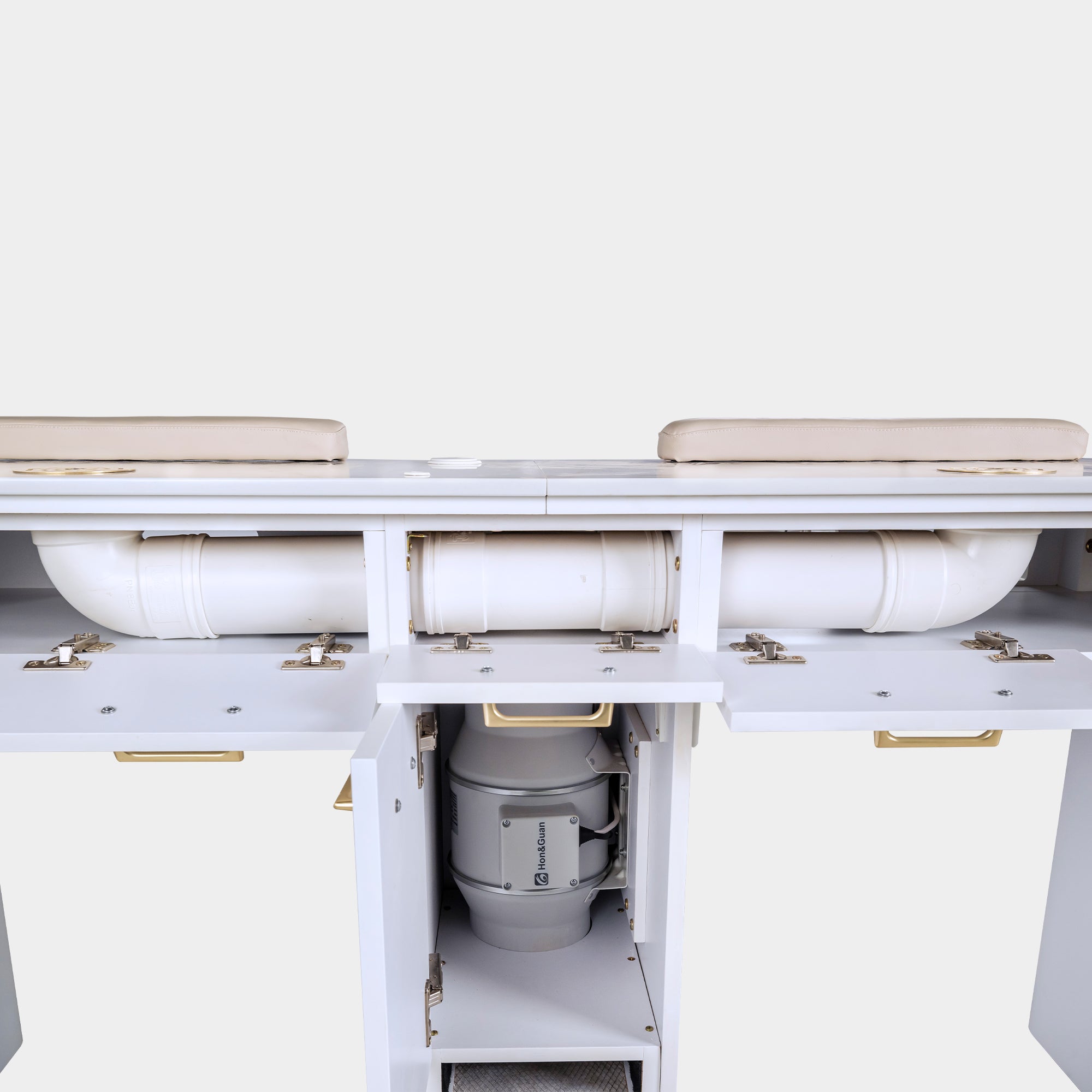 SP Double Nail Table w/Vented 70"1/2