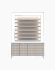 VK B Polish Powder Rack w. Polish Powder Cabinet 1 Side - 60" - New Star Spa & Furniture Corp.