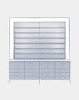 VK B Polish Powder Rack w. Polish Powder Cabinet 2 Side - 78" - New Star Spa & Furniture Corp.