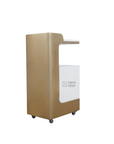 C2-Pedicart Fiberglass (White/Gold) - New Star Spa & Furniture Corp.