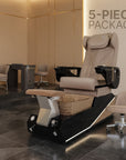 Harmony - Off Black/Gold Tub - New Star Spa & Furniture Corp.