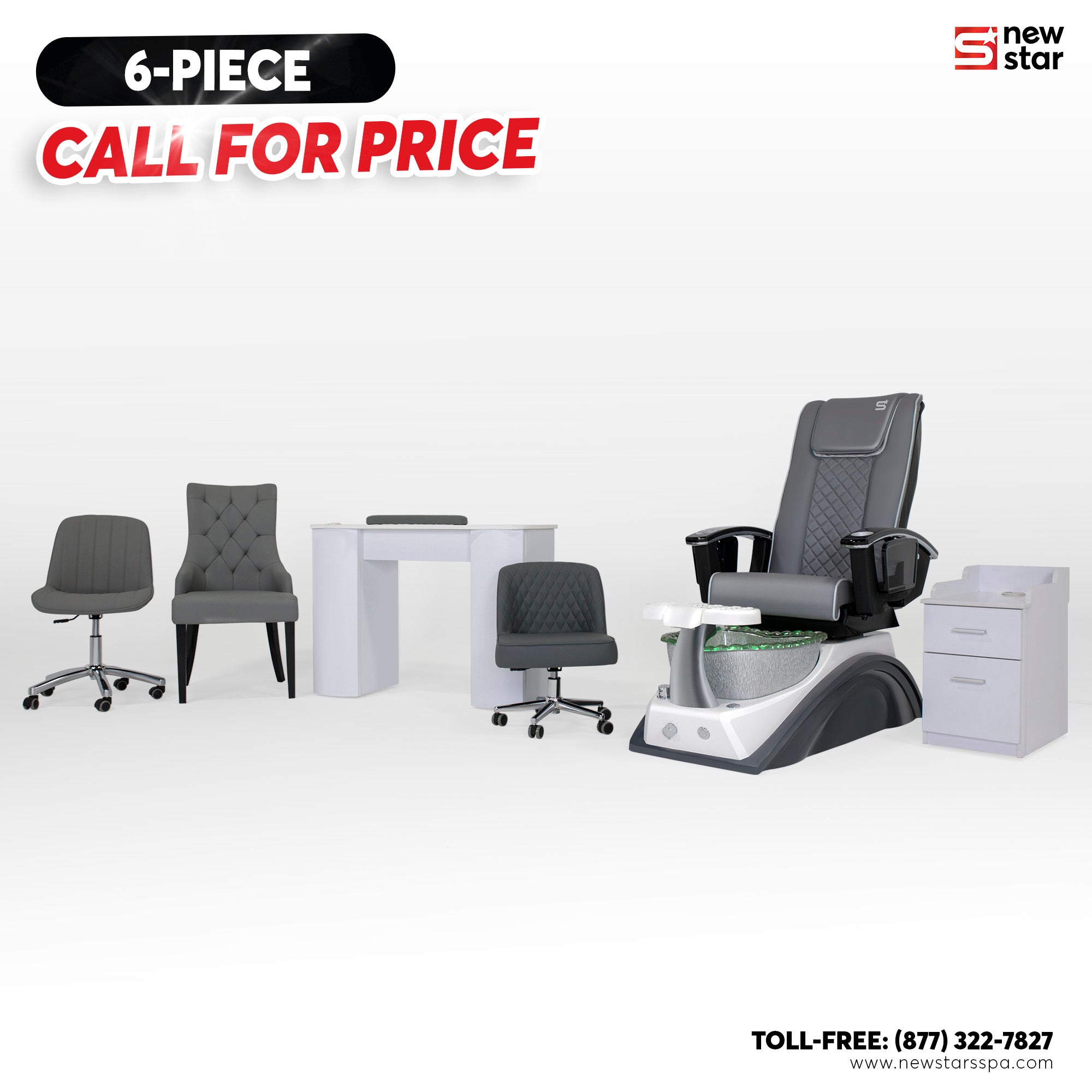 6 - piece Package (IQ - A3) - New Star Salon Furniture