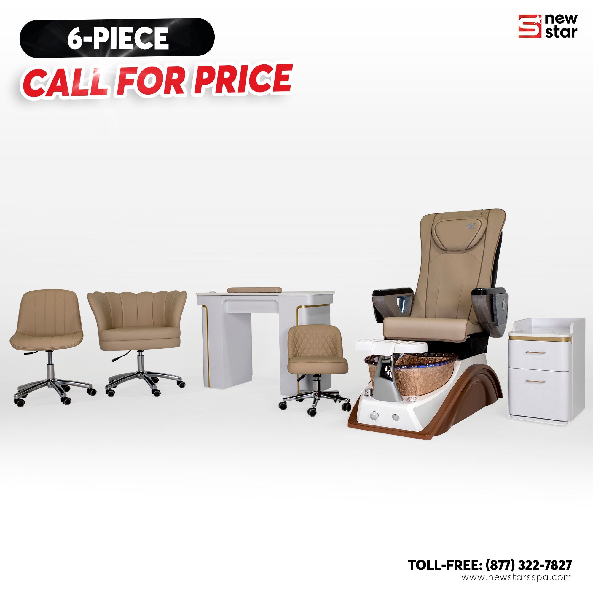 6 - piece Package (IQ - A3) - New Star Salon Furniture