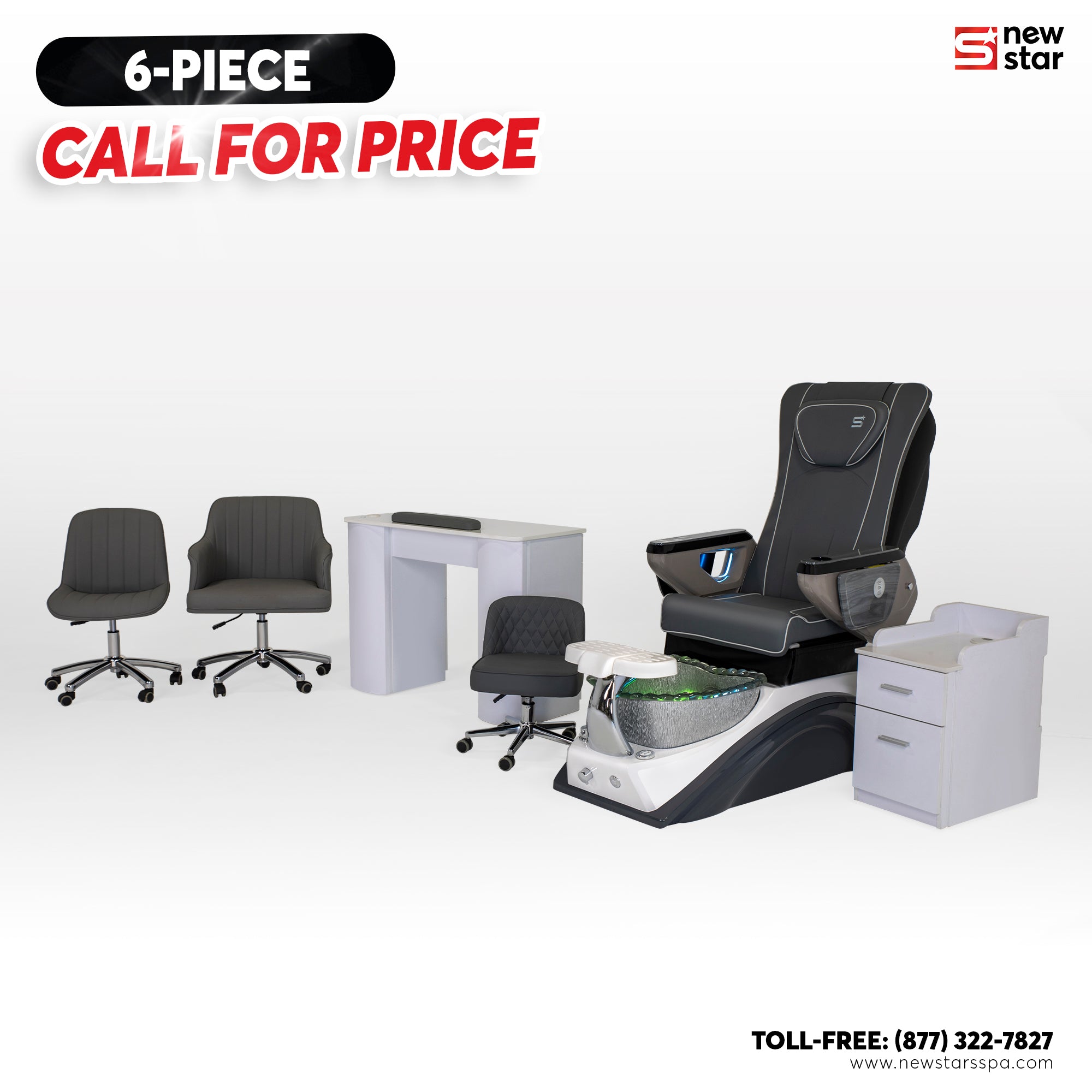 6 - piece Package (IQ - A3) - New Star Salon Furniture