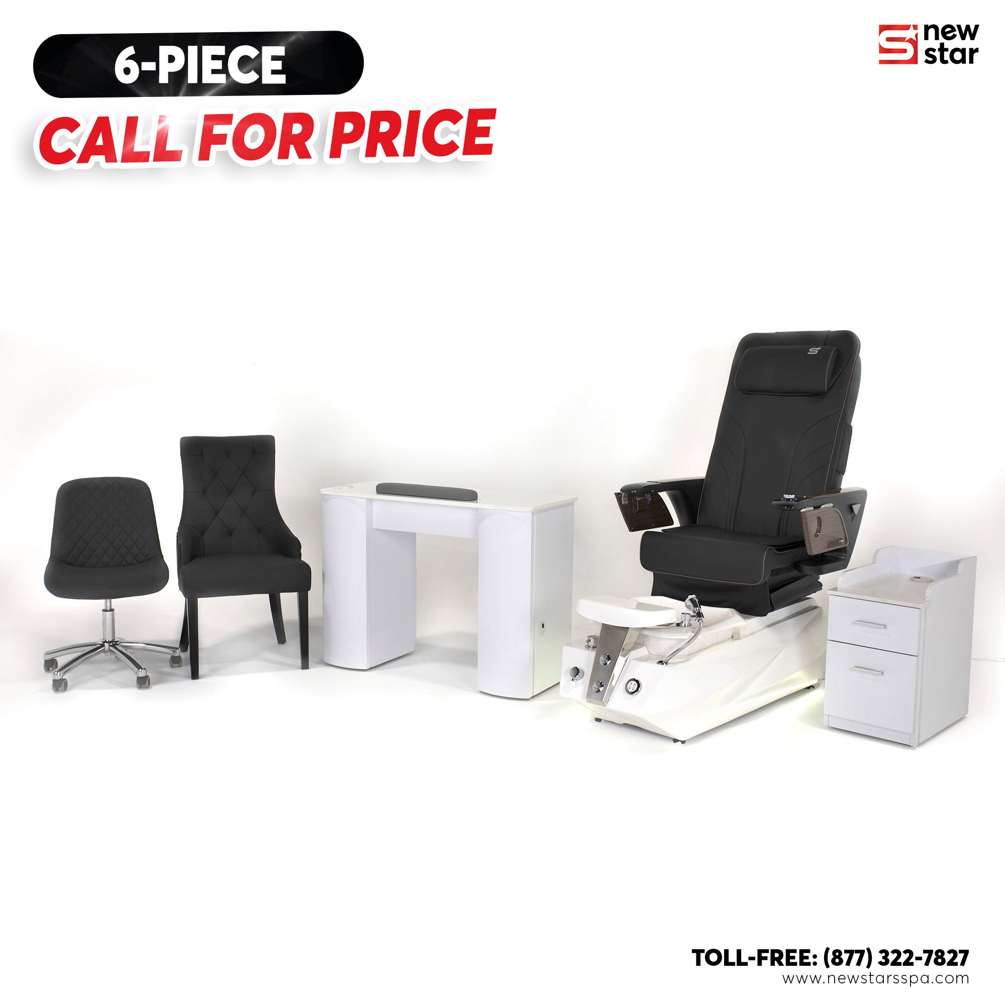6 - piece Package (Misky NS789) - New Star Salon Furniture