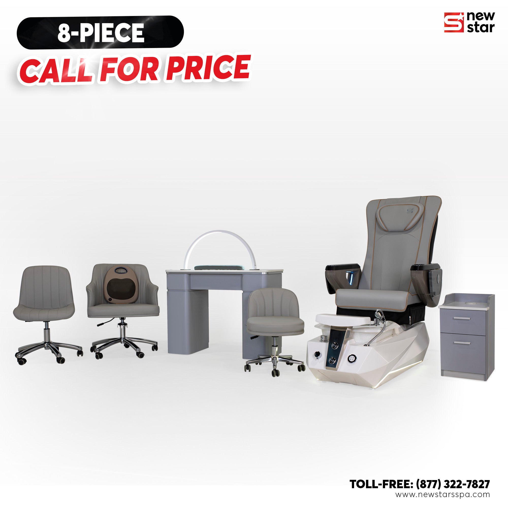 8 - piece Package (Misky) - New Star Salon Furniture