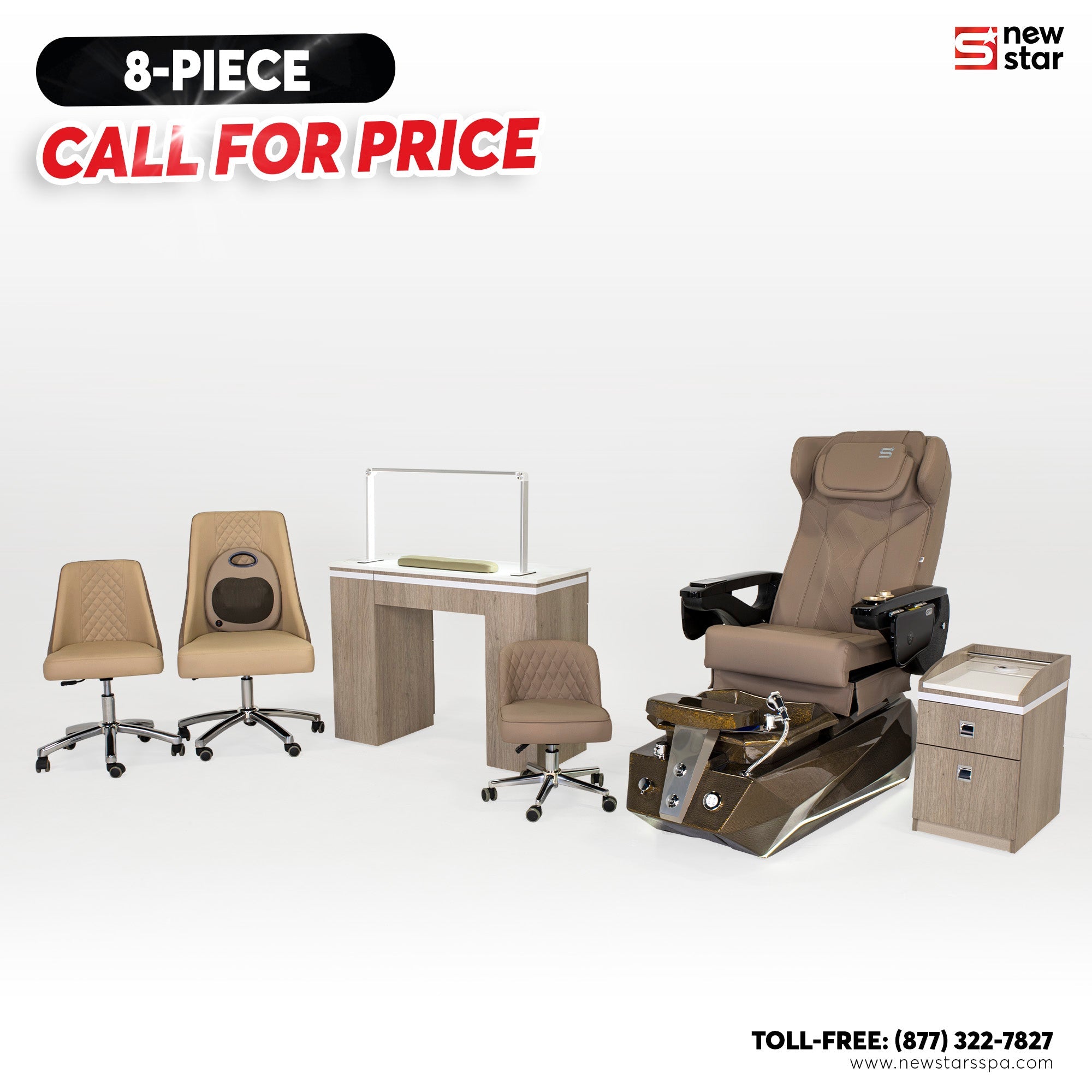 8 - piece Package (Misky) - New Star Salon Furniture
