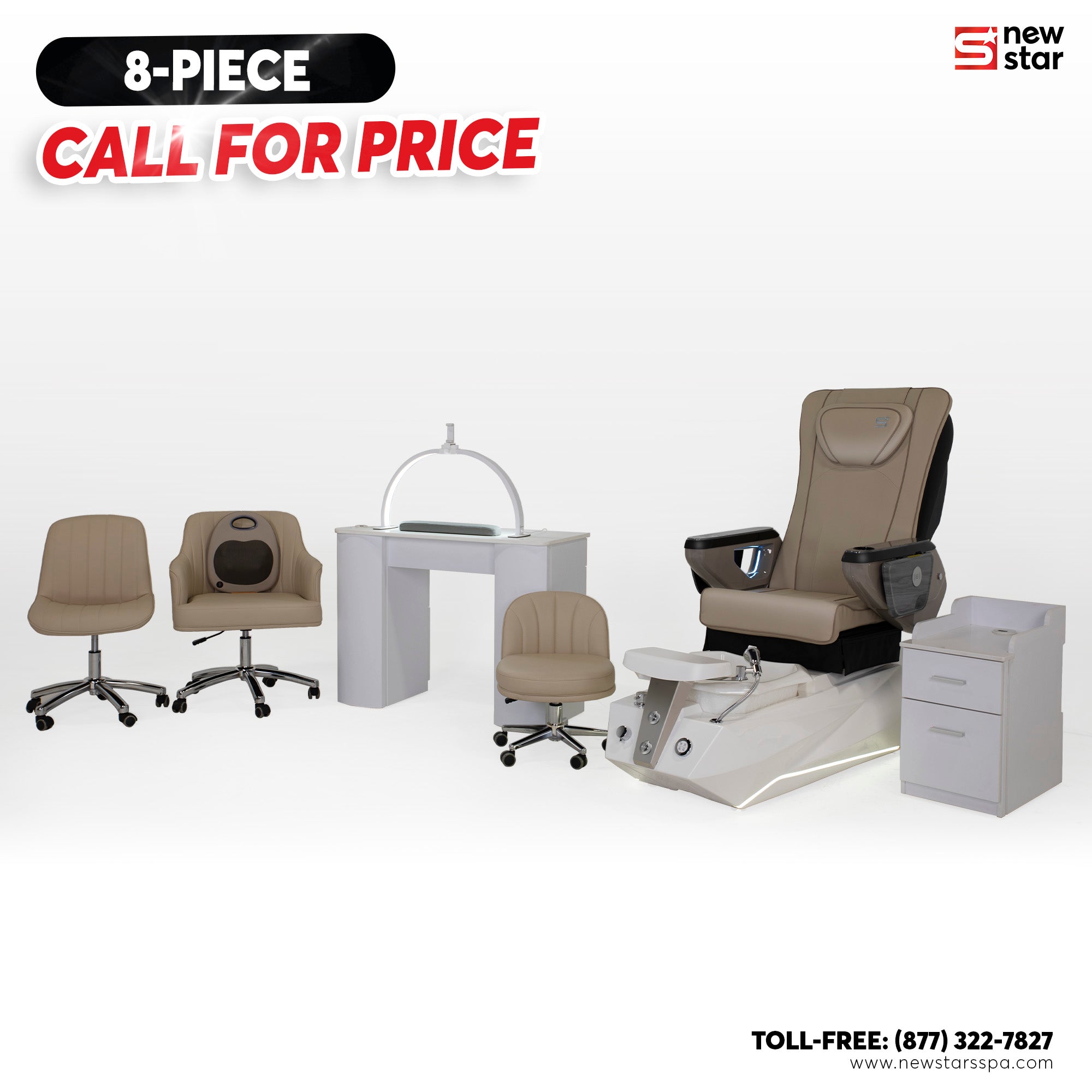 8 - piece Package (Misky) - New Star Salon Furniture