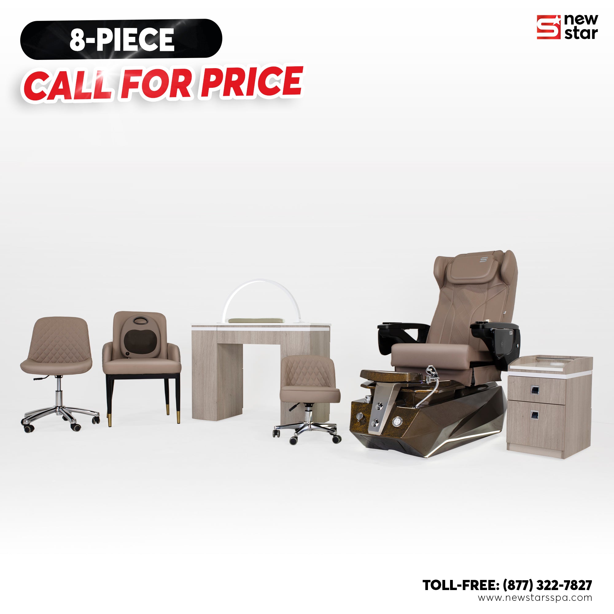 8 - piece Package (Misky) - New Star Salon Furniture