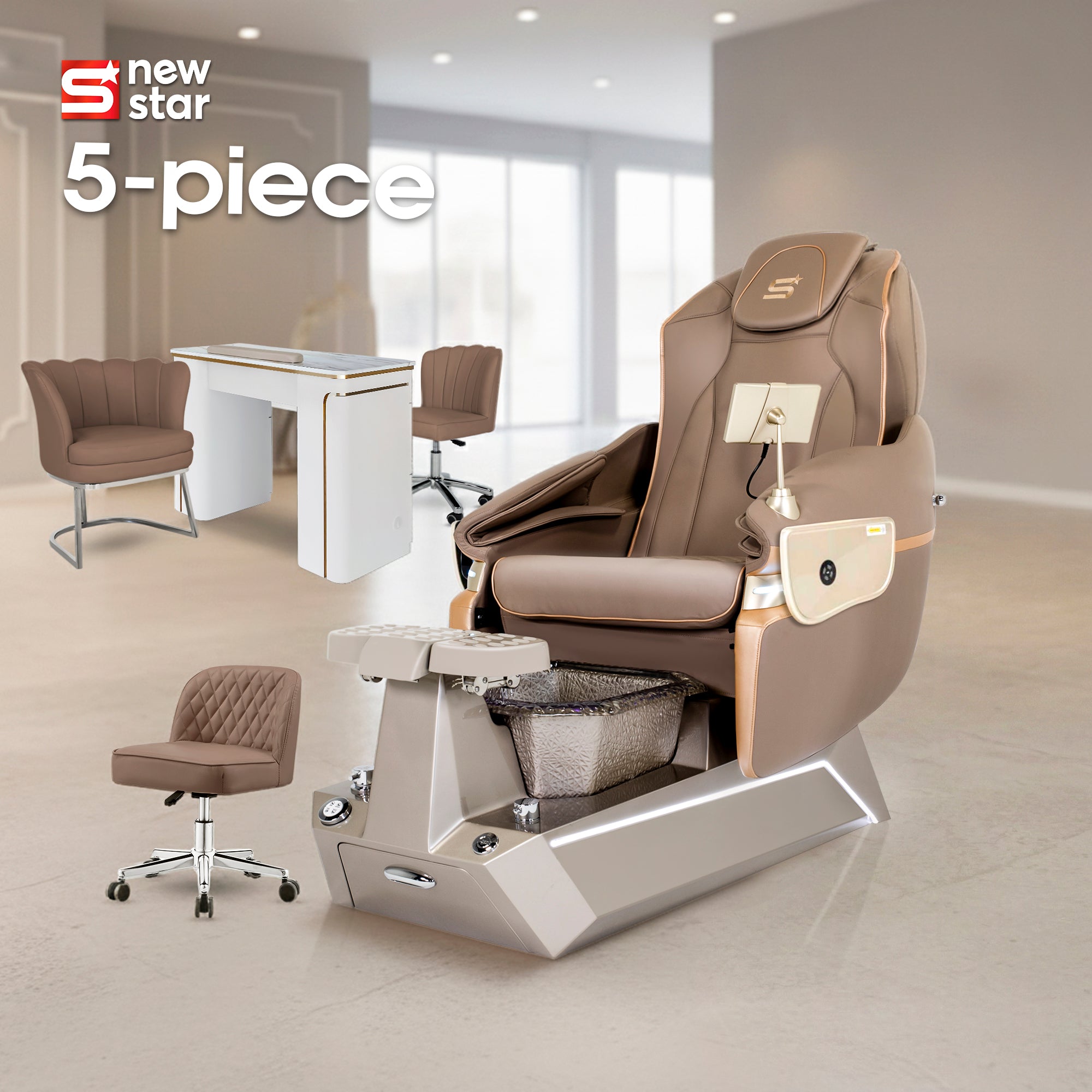 Aurelius - Oyster Gray Tub - New Star Spa & Furniture Corp.