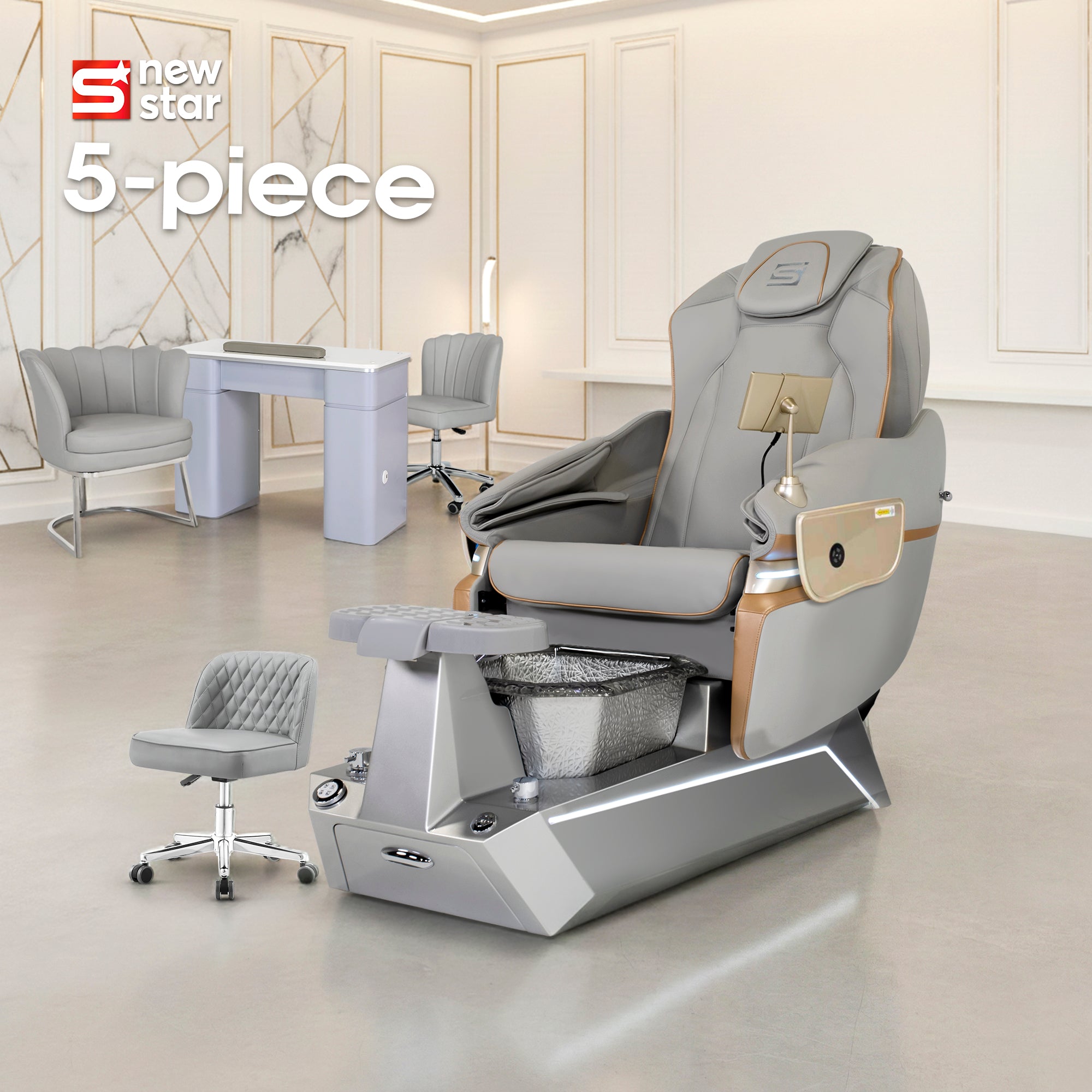 Aurelius - Silver Tub - New Star Spa & Furniture Corp.