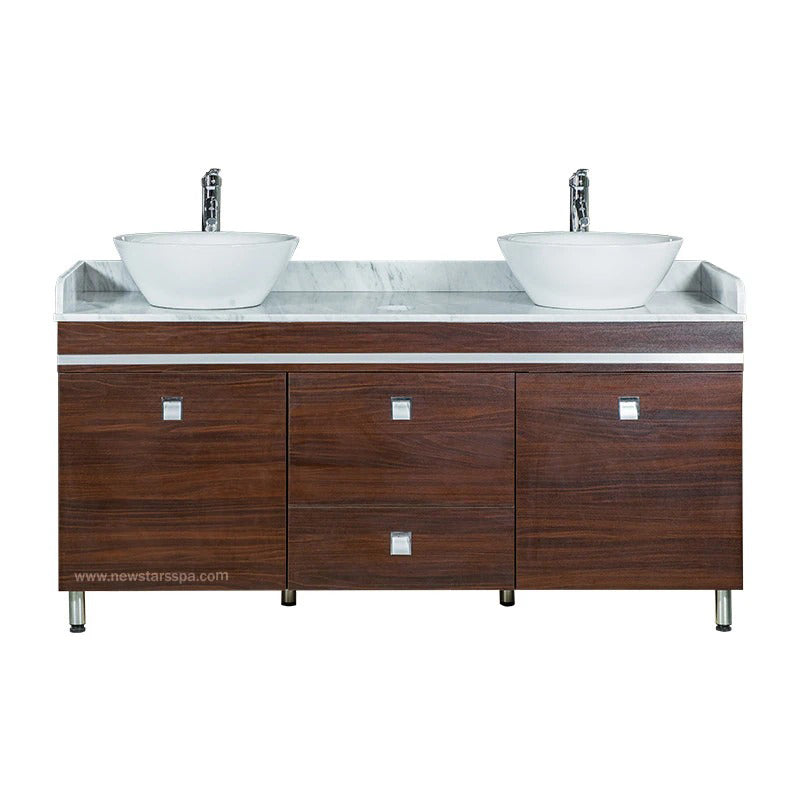 "B" Double Sink With Faucets - New Star Spa & Furniture