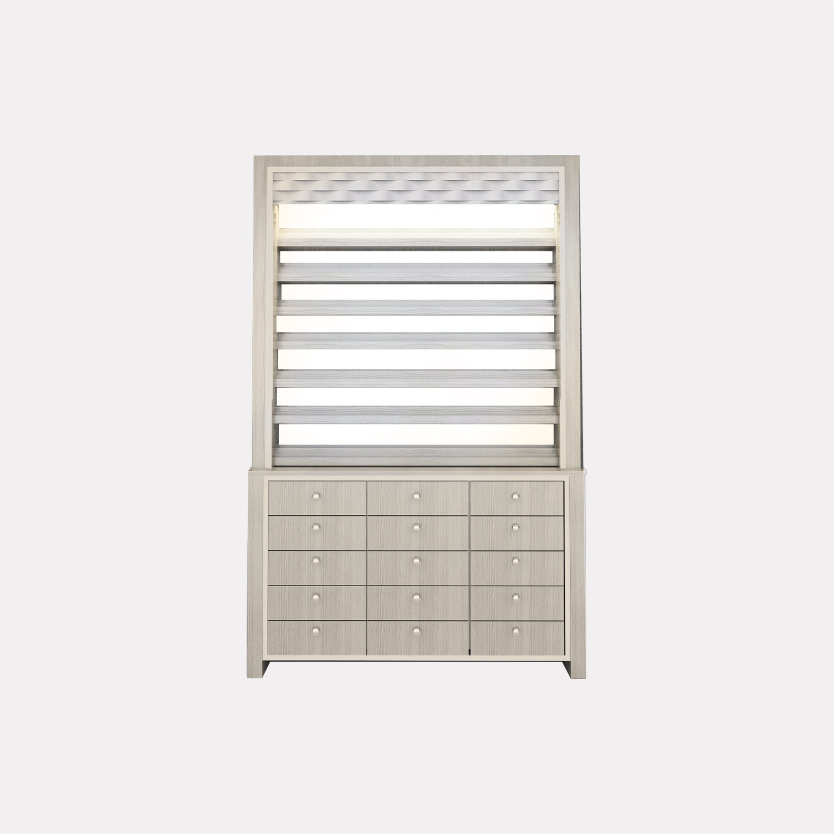 I 2 In 1 Rack w/ 2 In 1 Cabinet Light In The Back (517-V2) - New Star Spa & Furniture Corp.