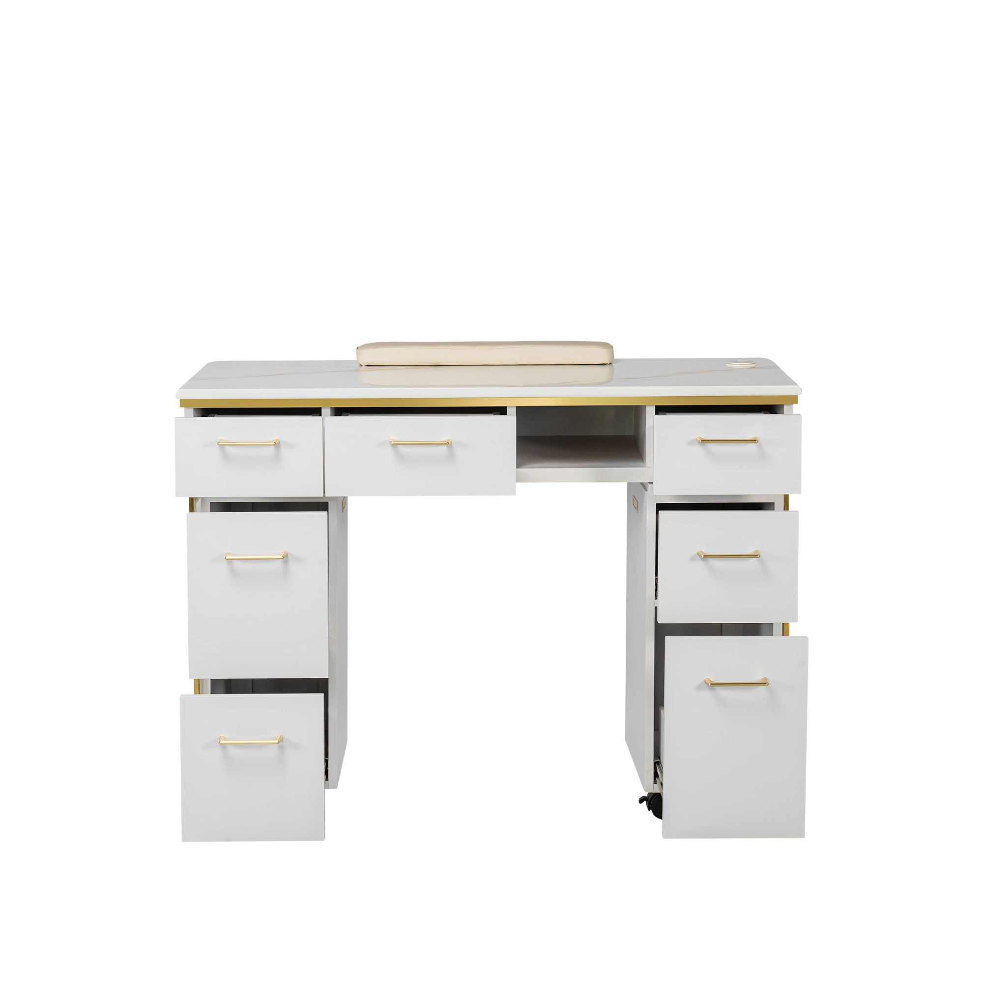 Luna Nail Table - Include 2 Cabinet