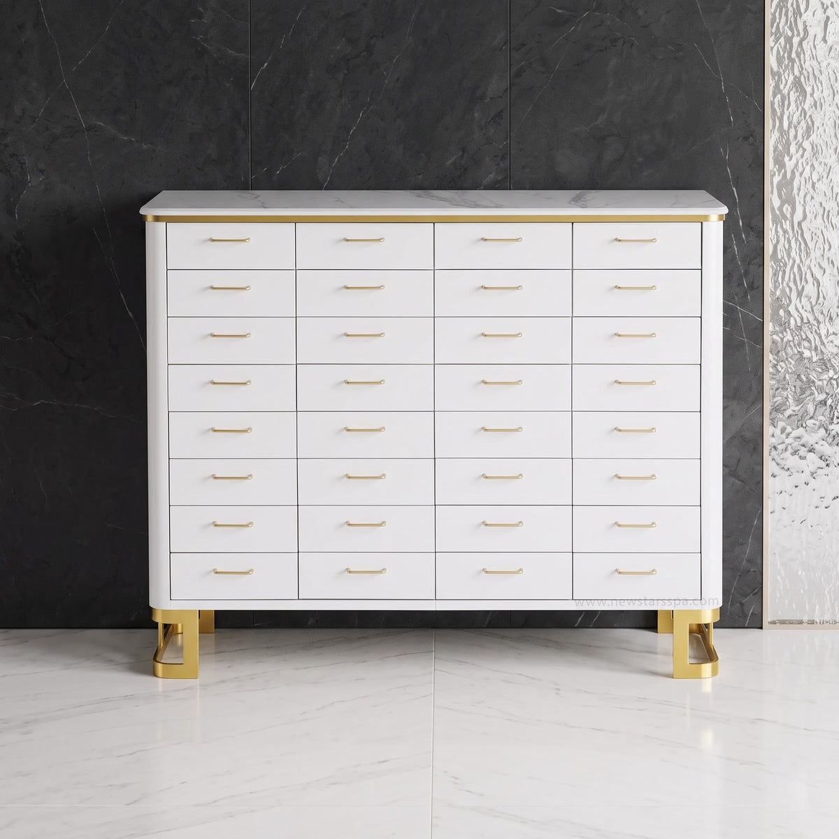 Luna Powder Cabinet - 60"3/8 - New Star Spa & Furniture Corp.