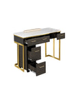 Luna Nail Table - Include 1 Cabinet