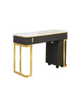 Luna Nail Table - Include 1 Cabinet