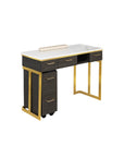 Luna Nail Table - Include 1 Cabinet