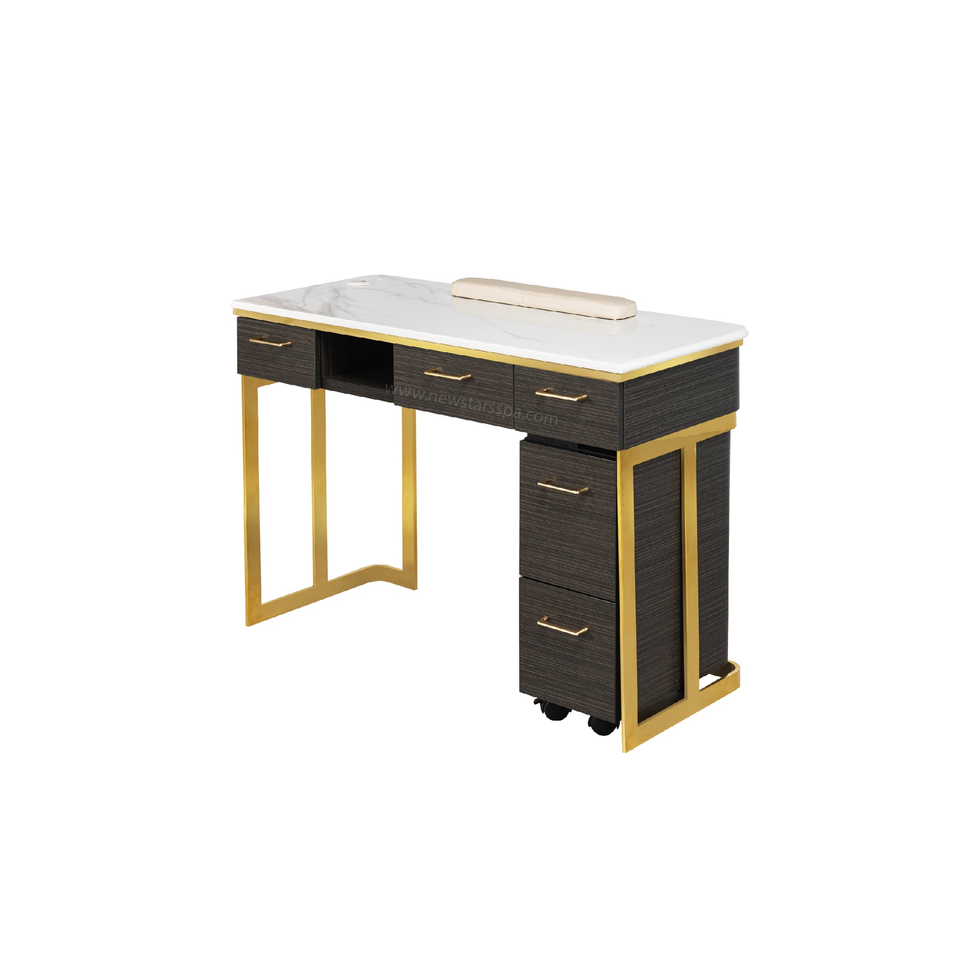 Luna Nail Table - Include 1 Cabinet