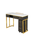 Luna Nail Table - Include 1 Cabinet