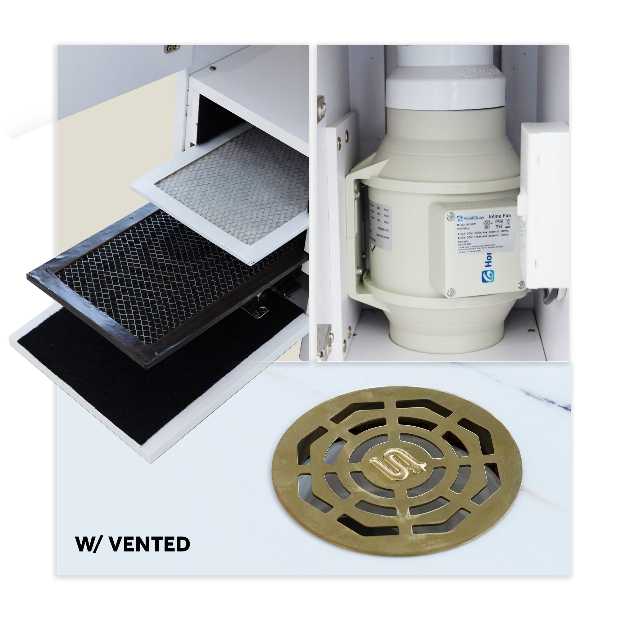 SP Nail Table w/Vent - New Star Spa & Furniture Corp.
