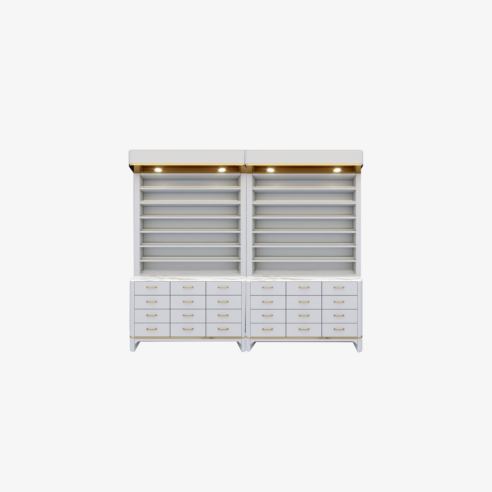 SP (V2) 2-in-1 Rack w/Cabinet (2 Pieces) - New Star Spa & Furniture Corp.
