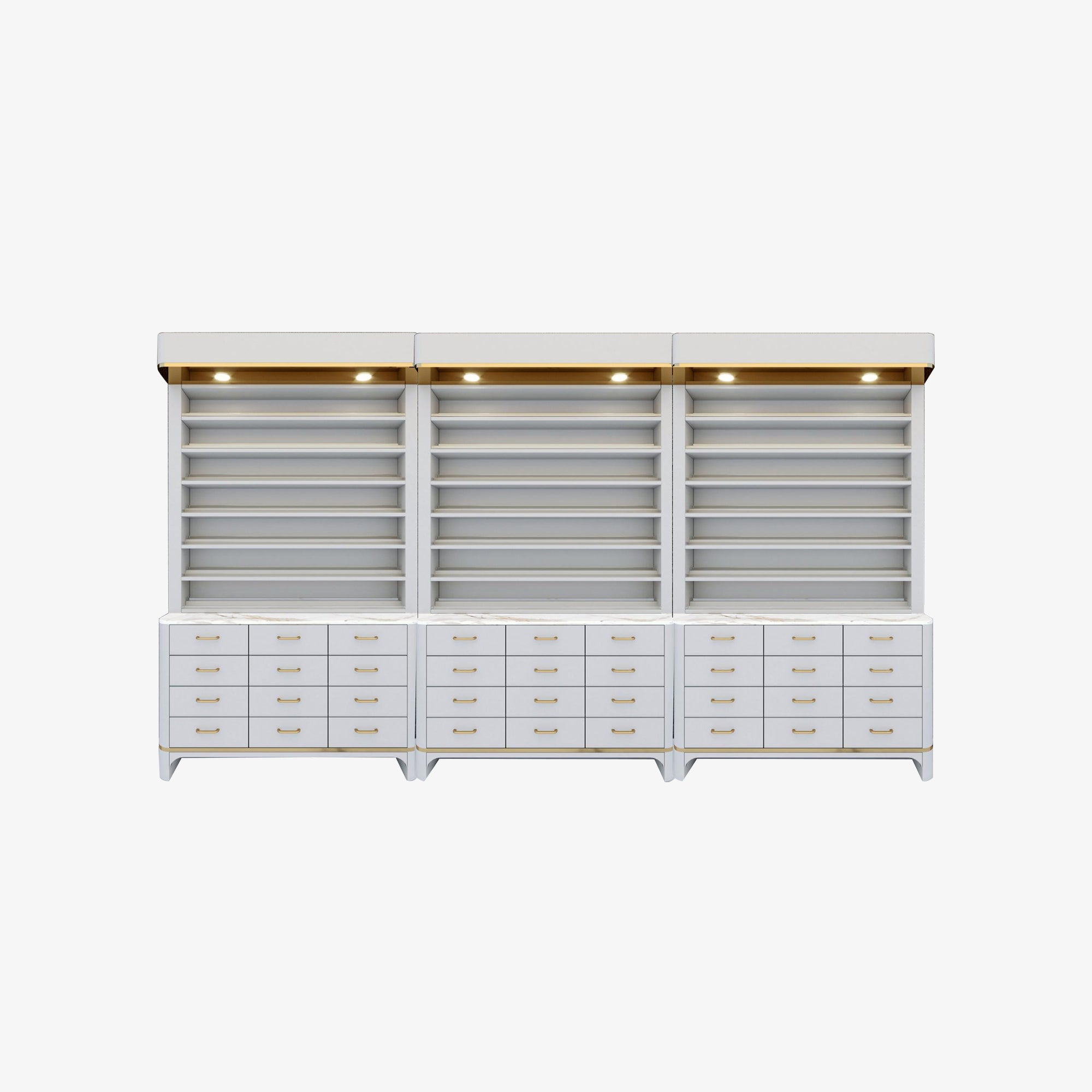 SP (V2) 2-in-1 Rack w/Cabinet (3 Pieces) - New Star Spa & Furniture Corp.