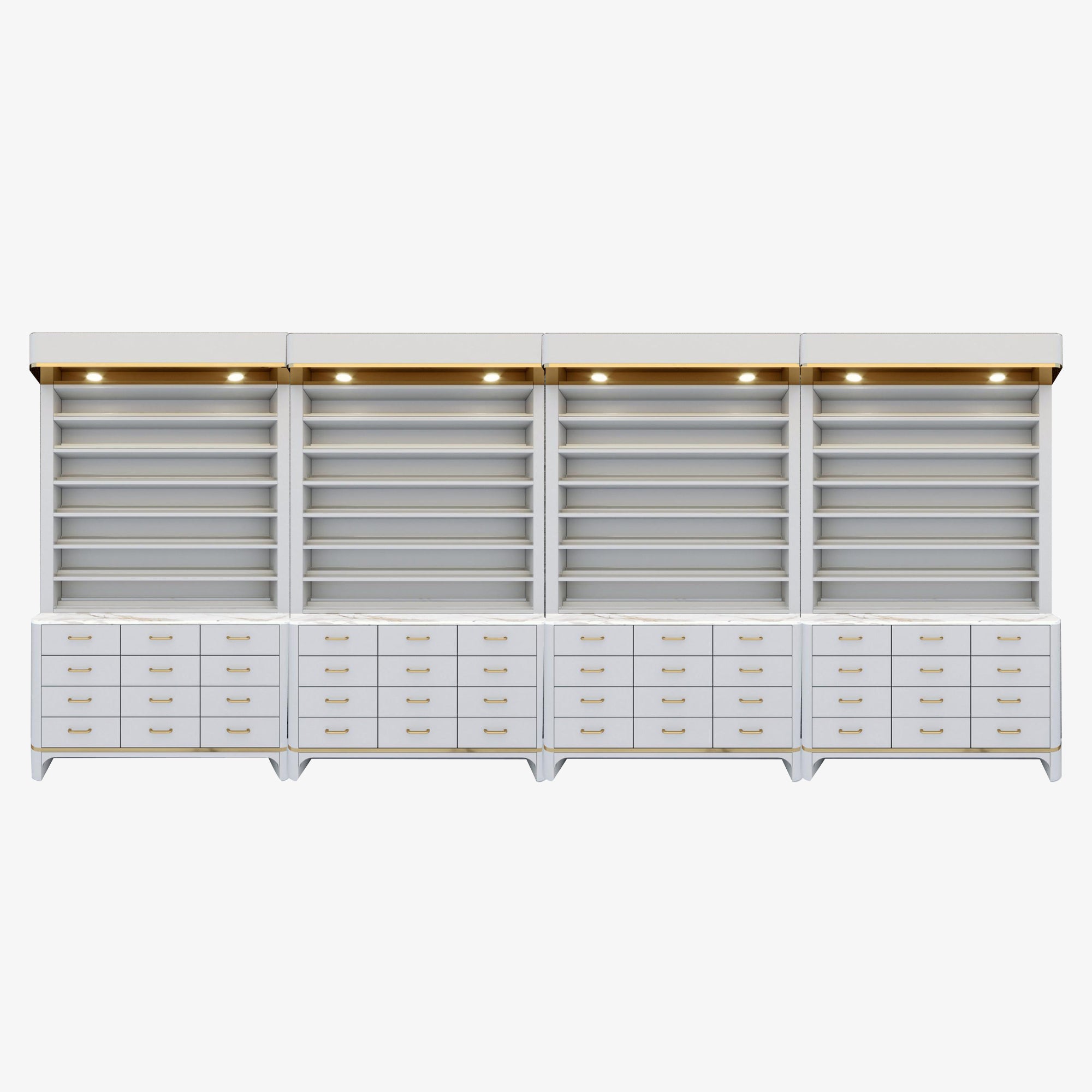 SP (V2) 2-in-1 Rack w/Cabinet (4 Pieces) - New Star Spa & Furniture Corp.