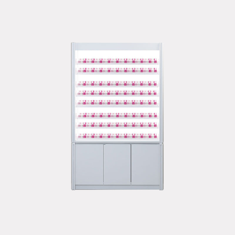 SW Polish Rack w/Cabinet w/Backlit Panel 48"