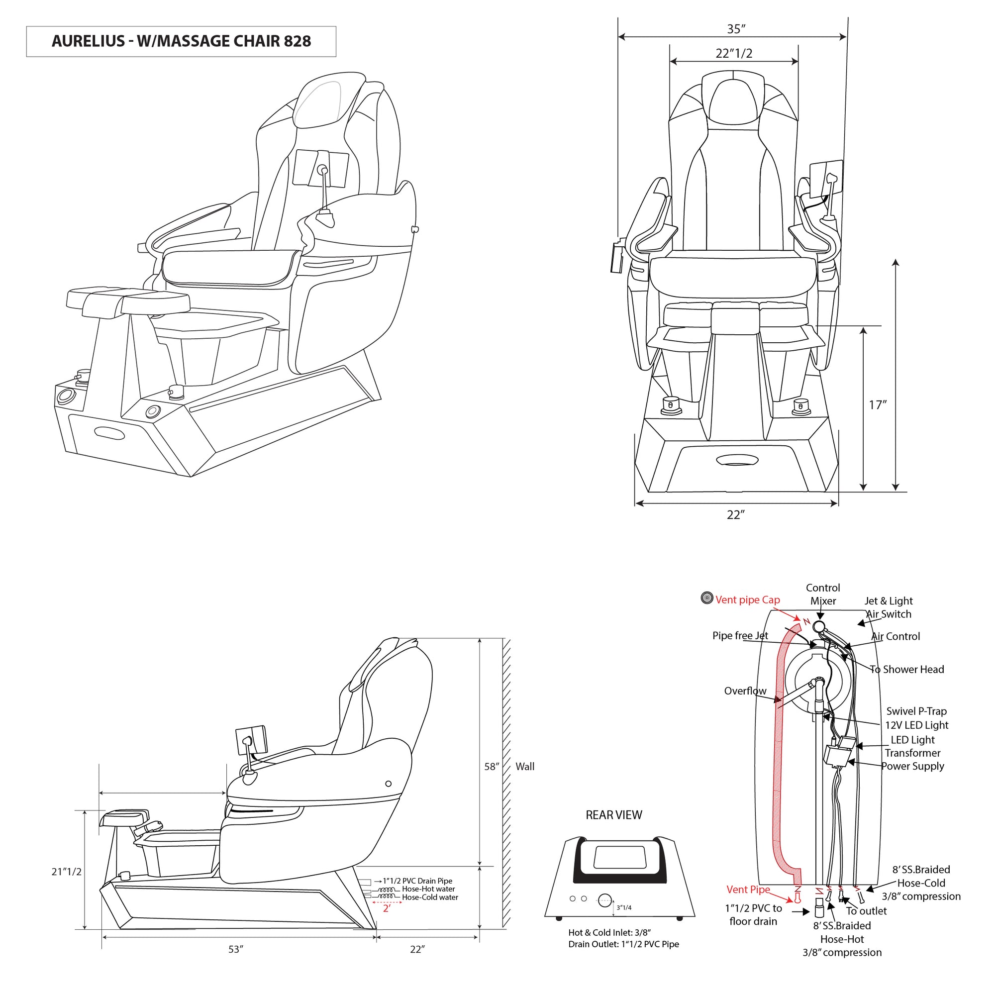 Aurelius - Copper Tub - New Star Spa &amp; Furniture Corp.