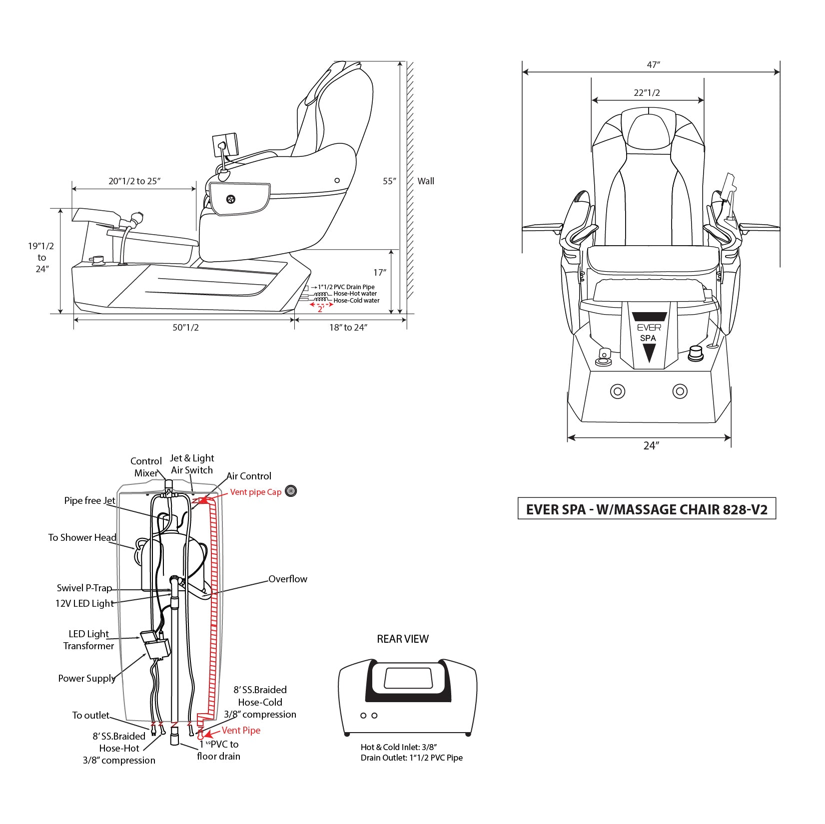 Ever Spa - Cream Tub - New Star Spa & Furniture Corp.