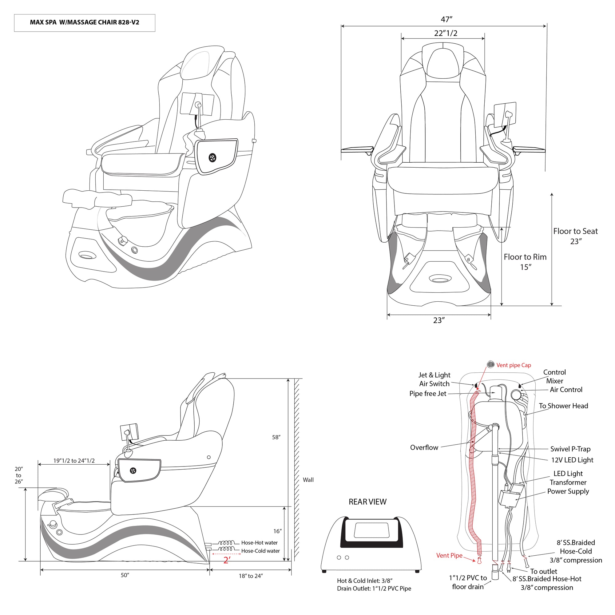 Max Spa - Champagne Tub - New Star Spa & Furniture Corp.