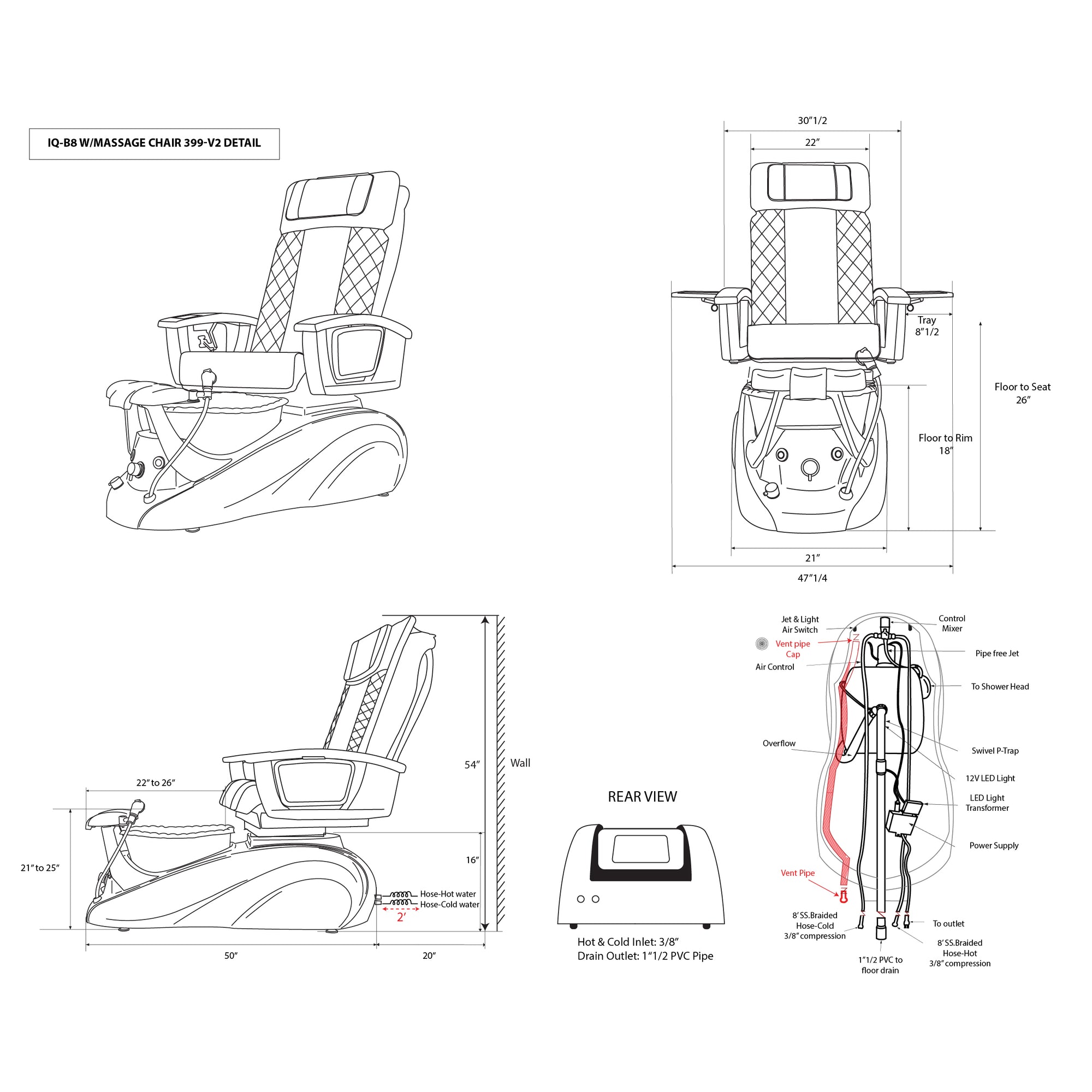 IQ-B8 - Silver Tub - New Star Spa &amp; Furniture Corp.