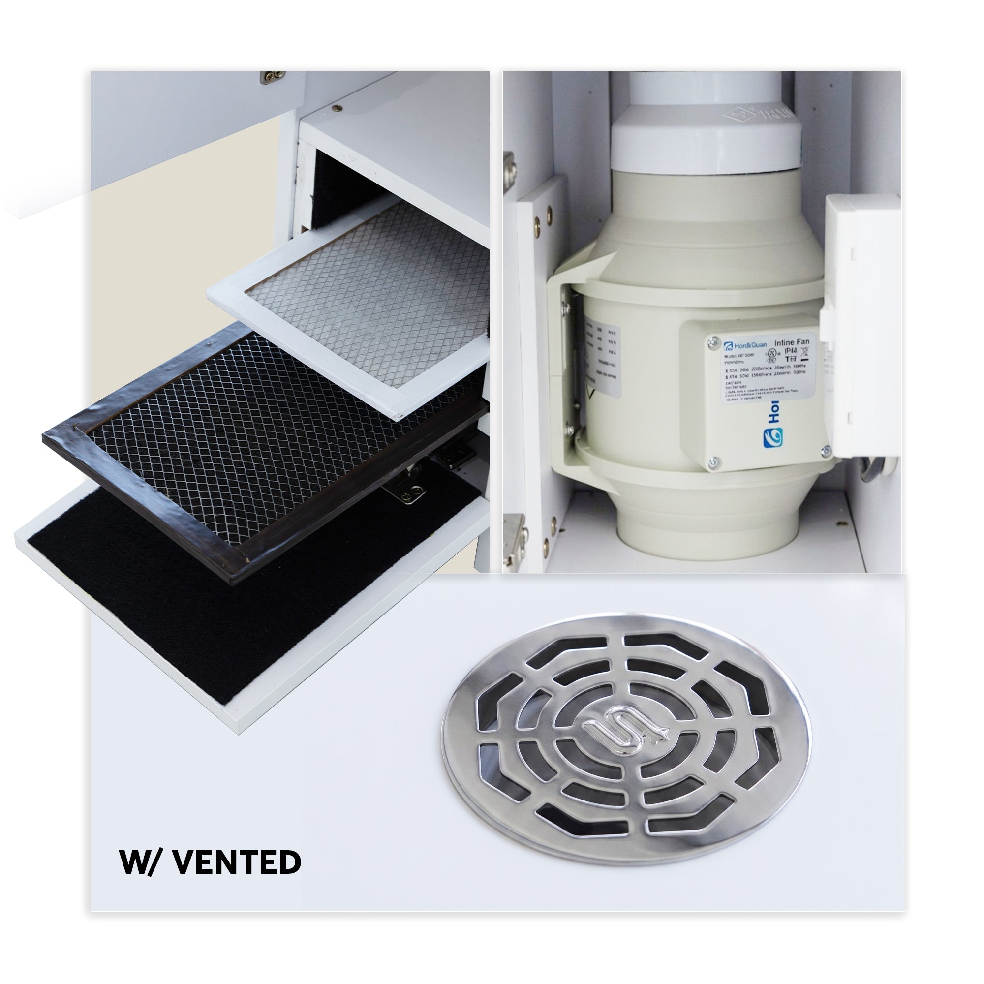 V2 Nail Table 41"3/4  With Vent - New Star Spa &amp; Furniture Corp.