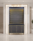 VK 2-in-1 Rack w/Cabinet w/LED Frame - 48" - New Star Spa & Furniture Corp.