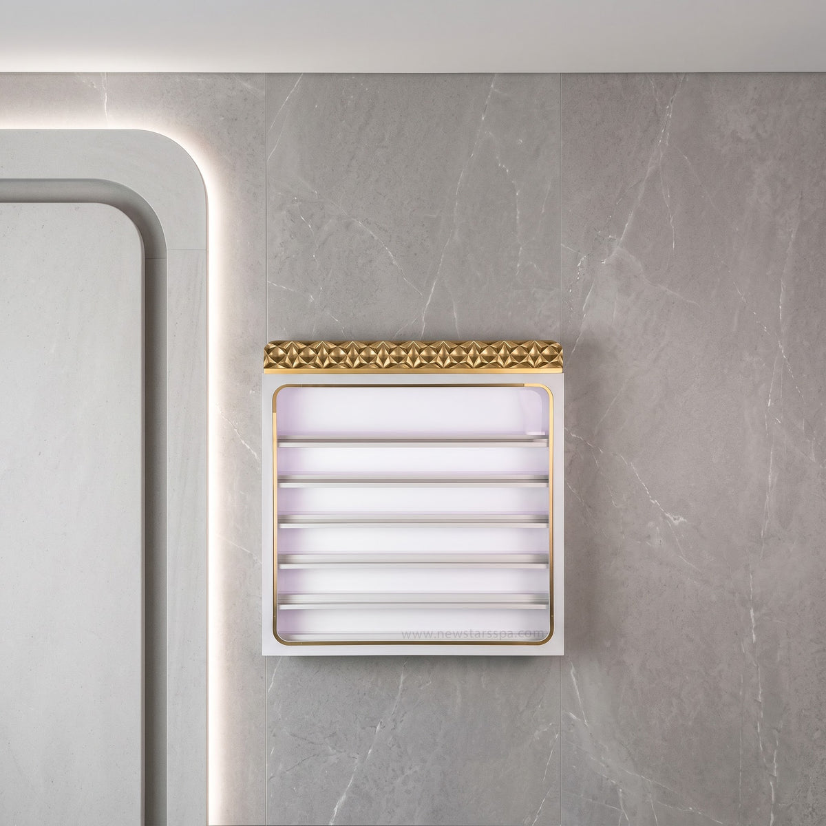 VK 2-in-1 Rack w/LED Frame - 43" - New Star Spa &amp; Furniture Corp.