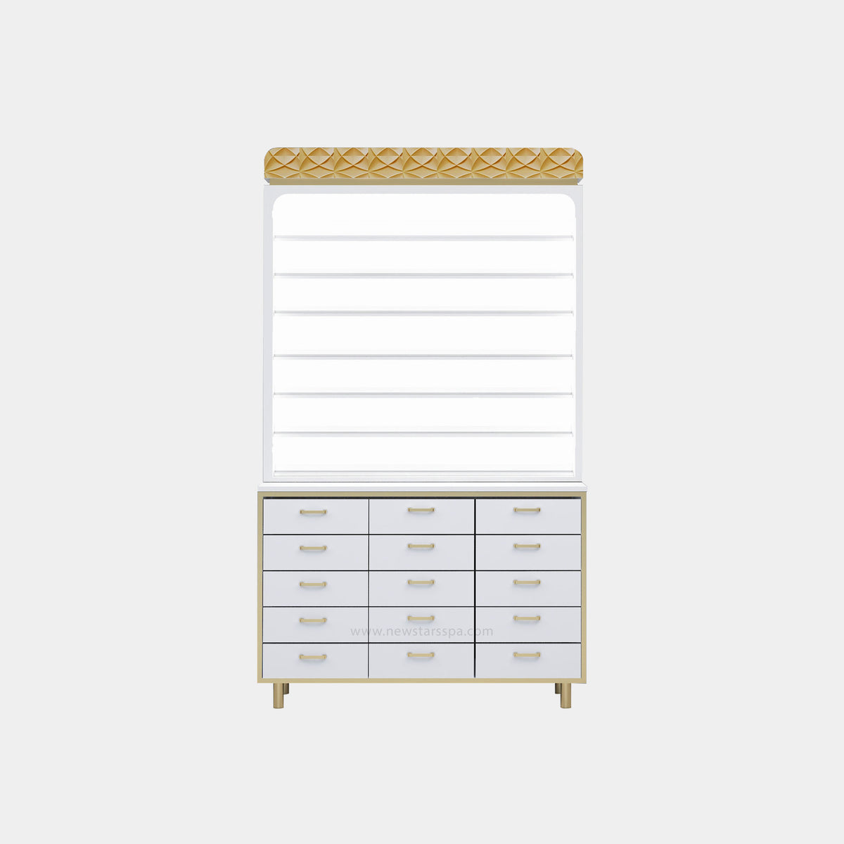 VK (V2) 2-in-1 Rack w/Cabinet w/Backlit Panel - 48" - New Star Spa &amp; Furniture Corp.