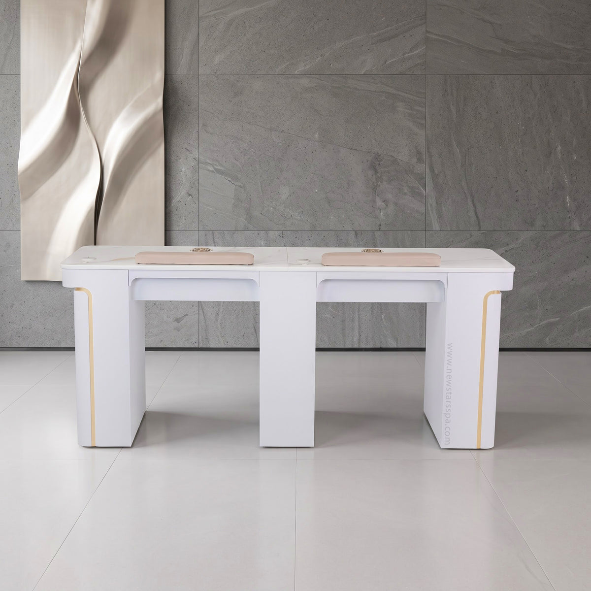 VK Double Nail Table - 72"7/8 - New Star Spa & Furniture Corp.