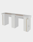 VK Double Nail Table 72"7/8 (White Color)