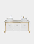 VK Doule Sink w/Faucets (No Mirror) - 64" - New Star Spa & Furniture Corp.