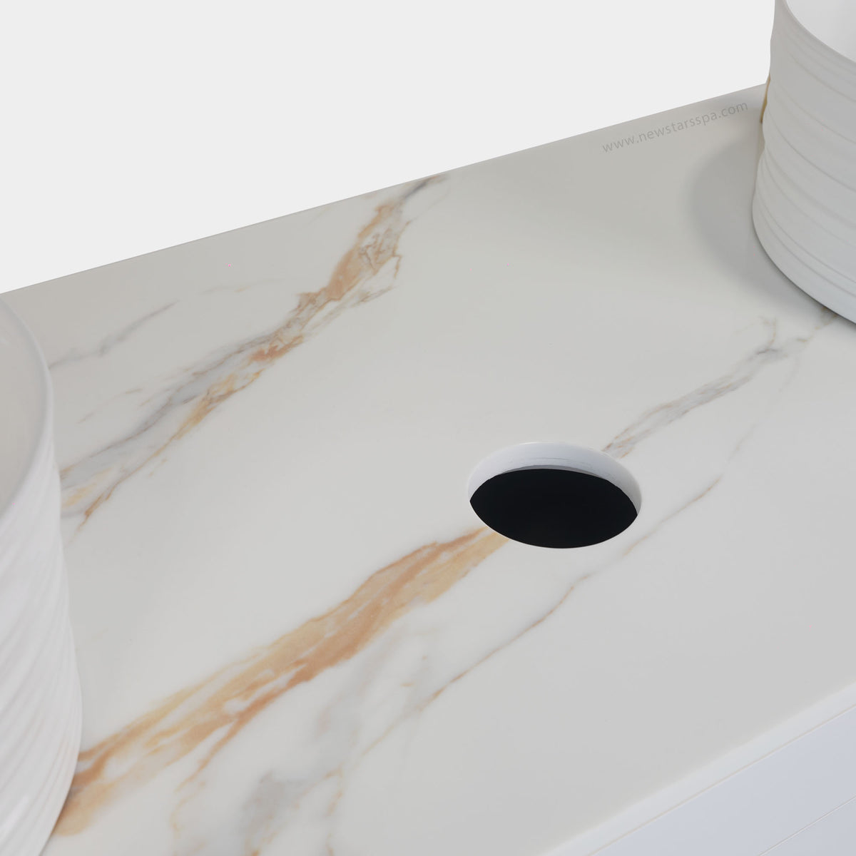 VK Doule Sink w/Faucets (No Mirror) - 64" - New Star Spa &amp; Furniture Corp.