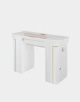 VK Nail Table w/Pipe 43" (White Color)