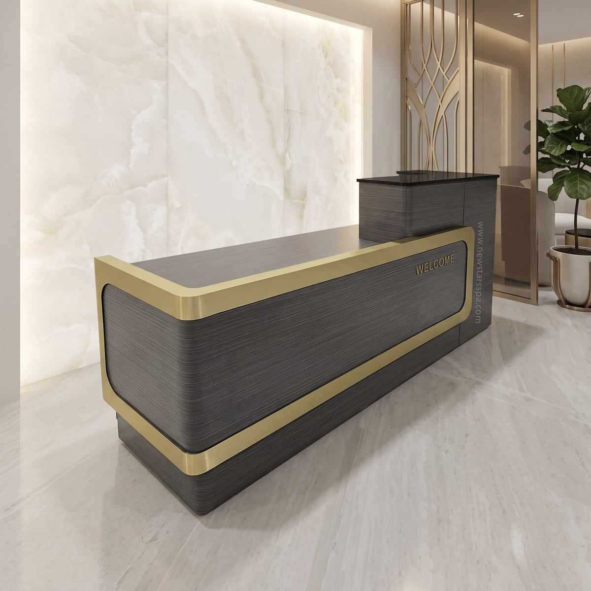 VK Reception #3 w/LED Light - 84" - New Star Spa & Furniture Corp.