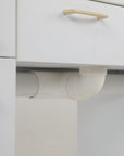 VK Triple Nail Table w/Pipe - New Star Spa & Furniture Corp.