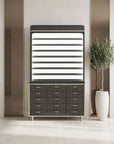VK (V2) 2-in-1 Rack w/Cabinet w/Backlit Panel - 48" - New Star Spa & Furniture Corp.